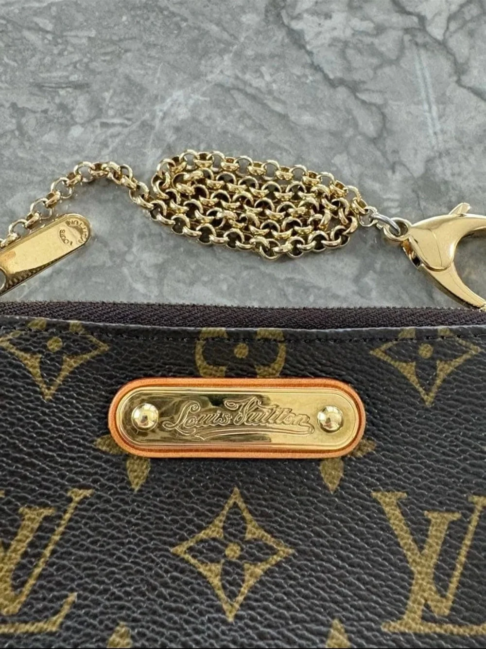 Louis Vuitton Monogram Canvas Mini Pochette - Brown